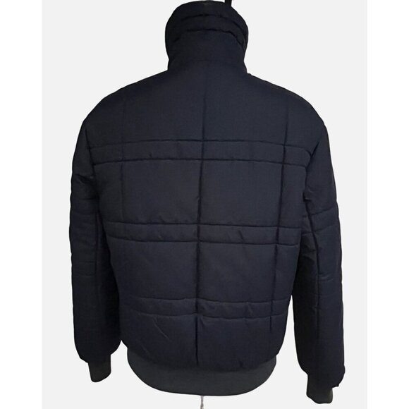 Ossi Ski Wear Mens Vintage Navy Blue Puffer Zip Up Jacket Small Medium Pockets - Picture 5 of 10